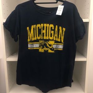 Women’s NWT Retro Brand Michigan Tee